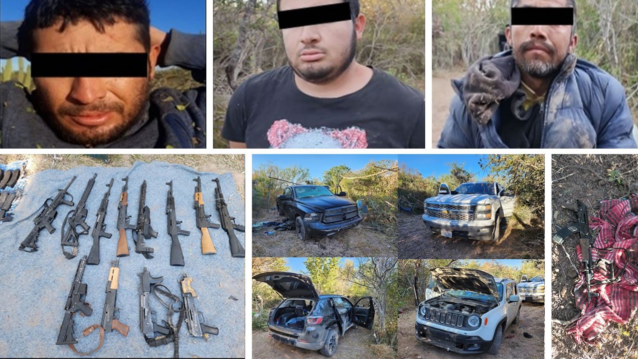 Detiene Sedena en Sonora a seis personas que portaban armas y cartuchos