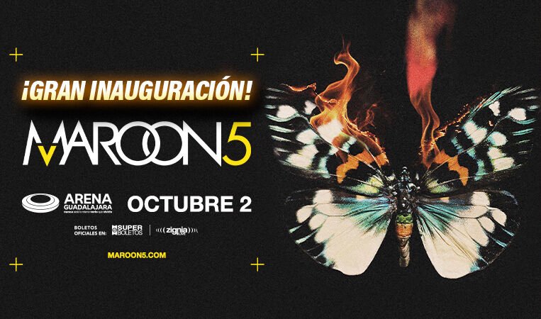 ¡MAROON 5 en Arena Guadalajara!