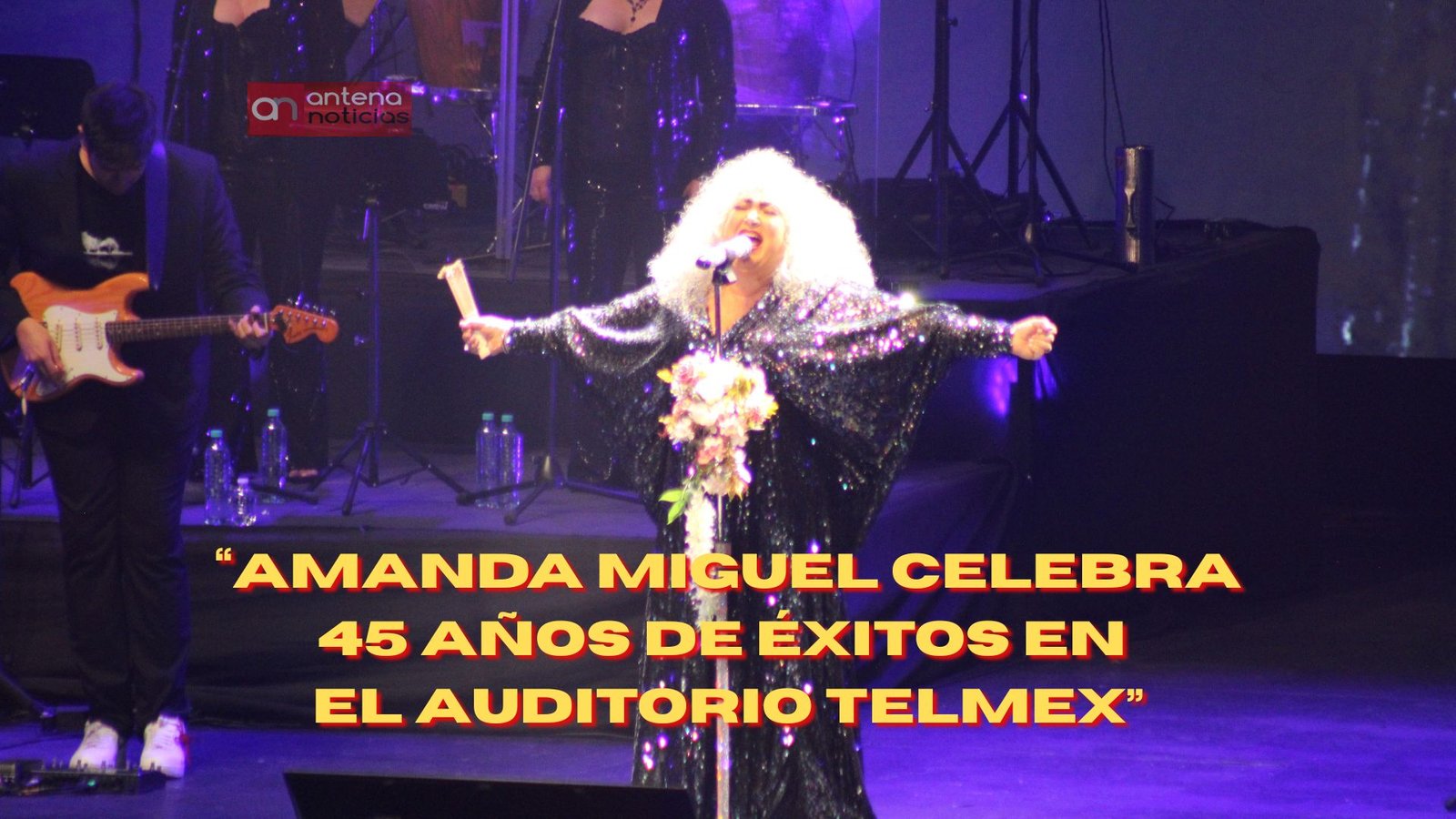 Amanda Miguel celebra 45 años de éxitos en el Auditorio Telmex.