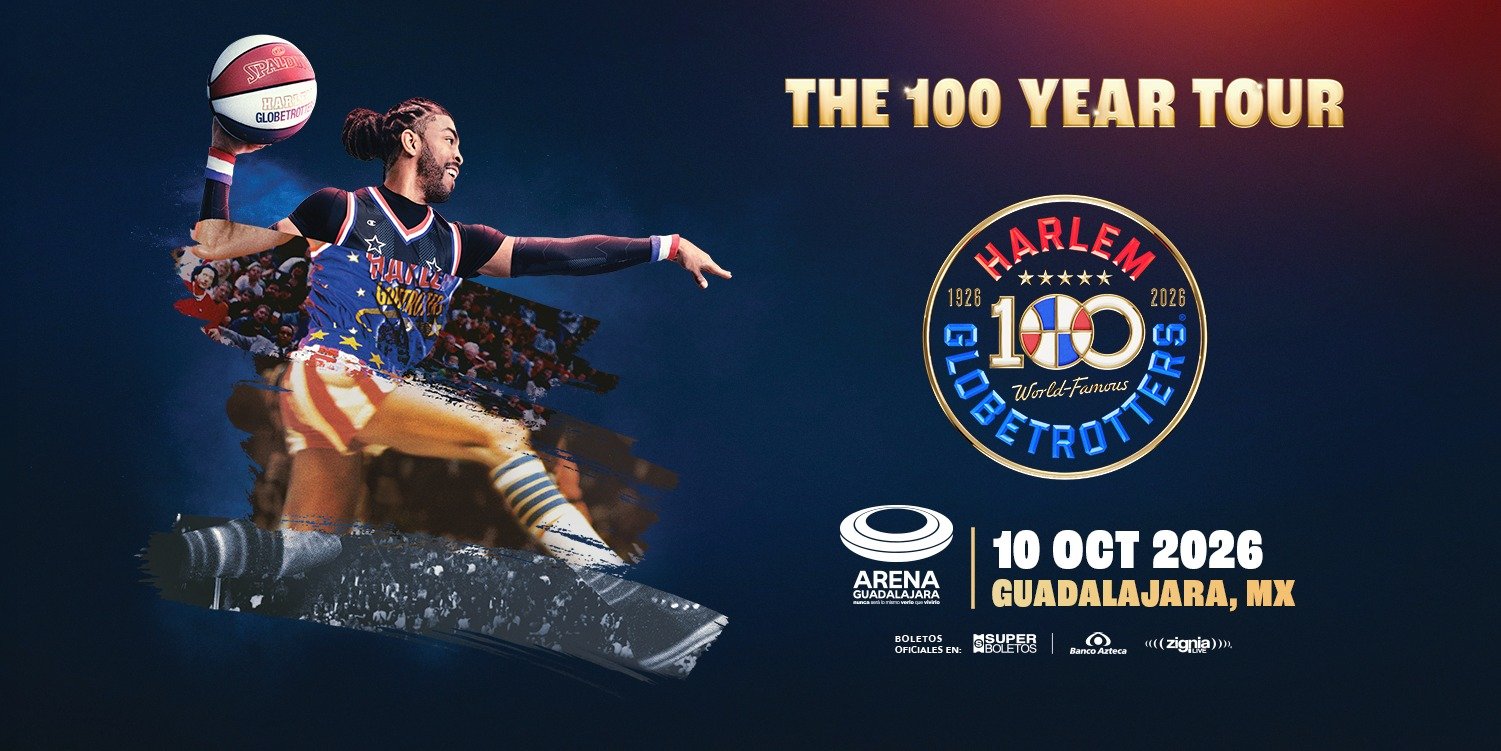 La gira del centenario Harlem Globetrotters llegará la Arena Guadalajara