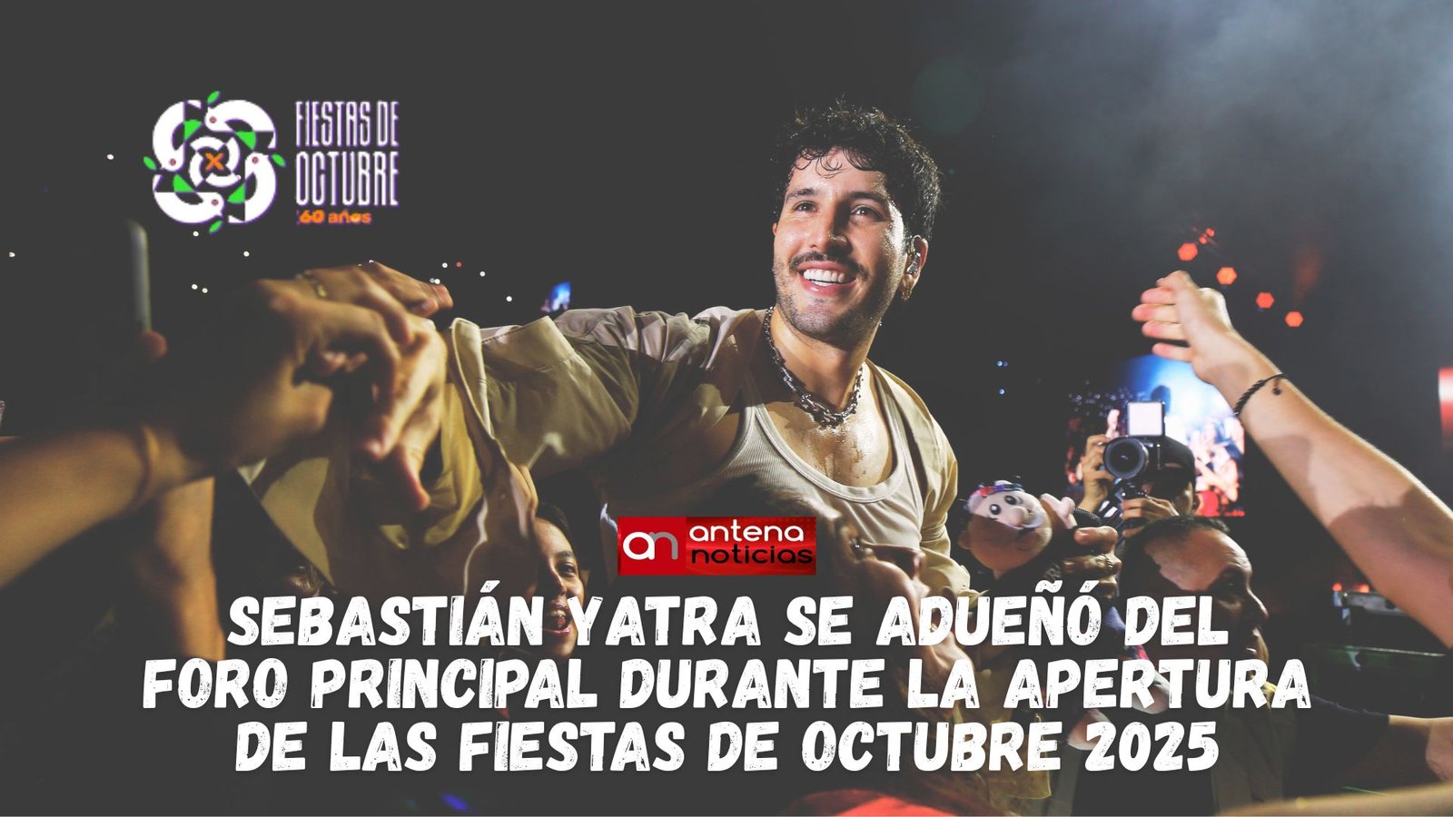 Yatra se adueñó del Foro Principal durante la apertura de las Fiestas de Octubre