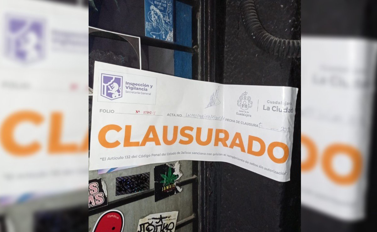 Clausuran cuatro bares en Guadalajara por ruido excesivo
