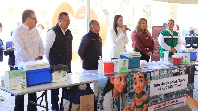 Coordinan autoridades vacunación masiva contra sarampión 