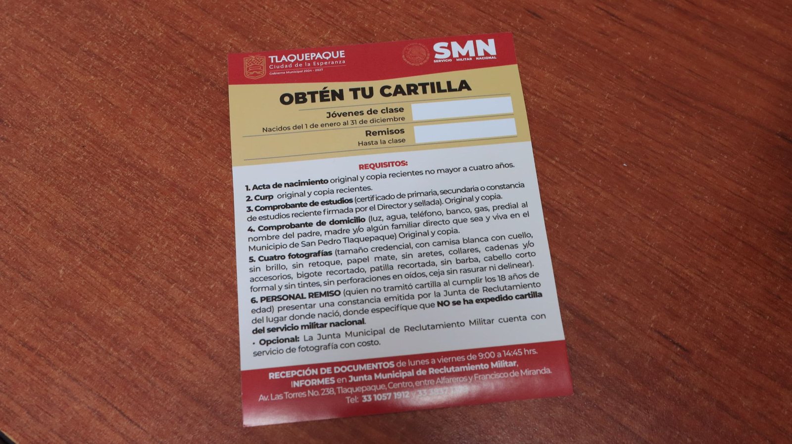 Abren registro para cartilla militar 