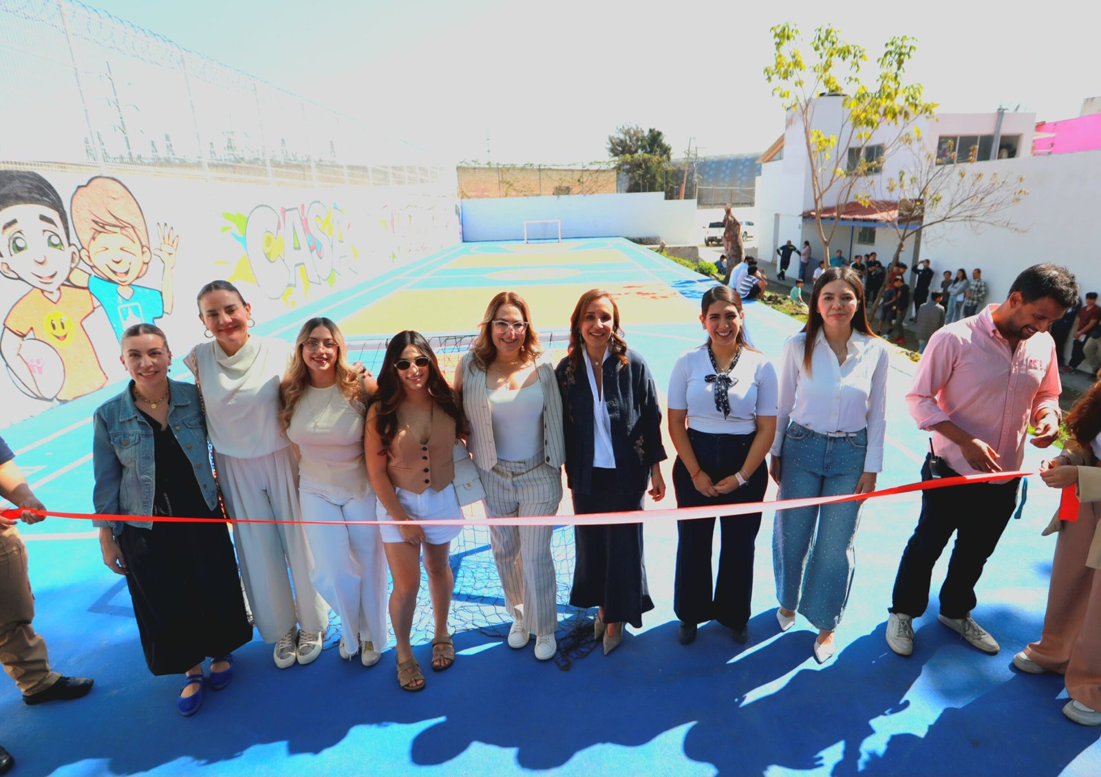 Casa Varones estrena cancha multideportes