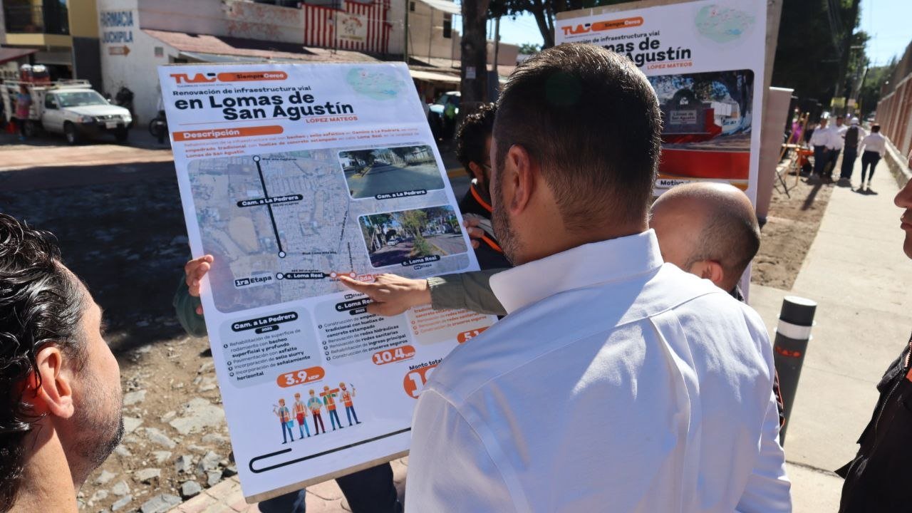 Tlajo arranca nuevas obras en Lomas de San Agustín