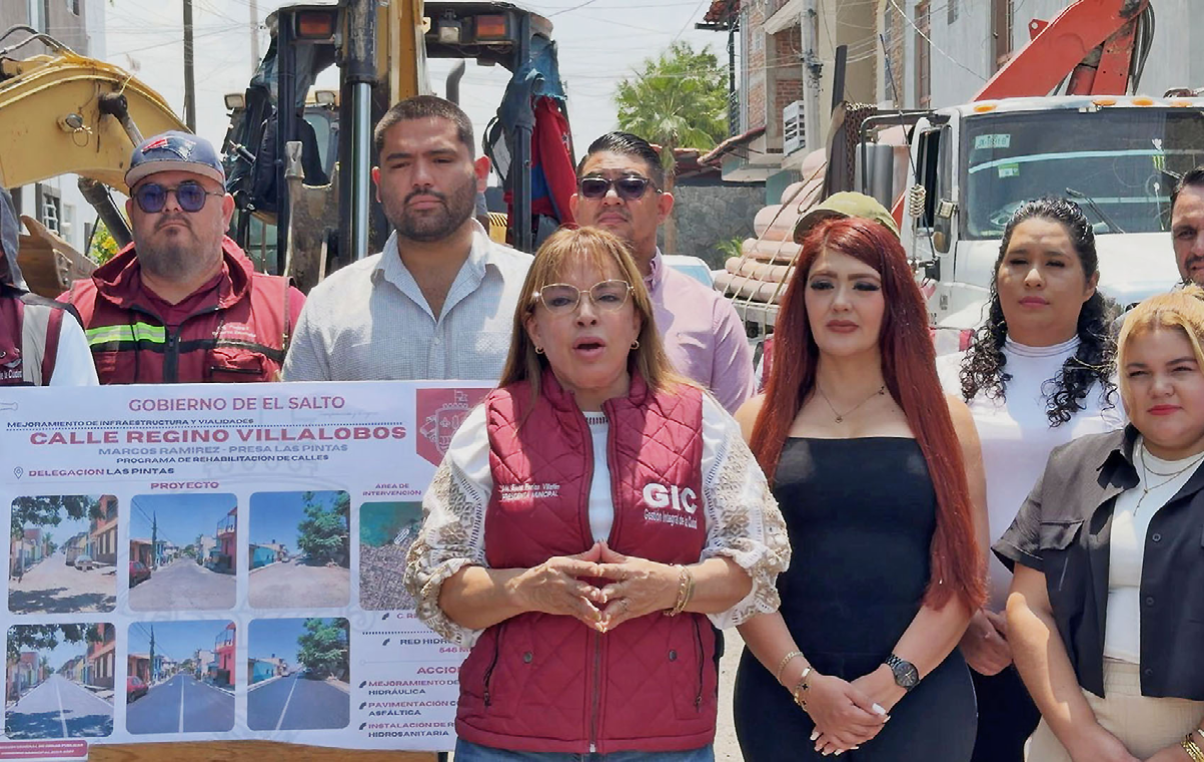 El Salto inicia nueve obras de infraestructura en Las Pintas