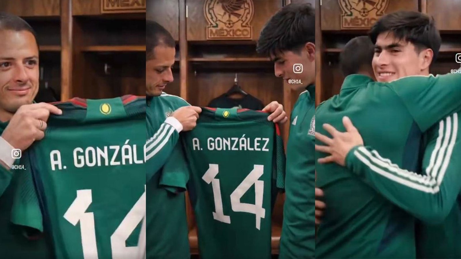 ¡El traspaso generacional! Chicharito Hernández cede la icónica camiseta 14 a la 'Hormiga' González rumbo al Mundial 2026