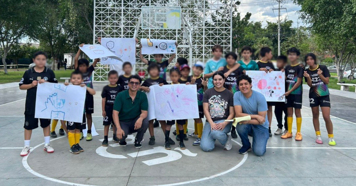 Promueven cultura de paz “Gol de Barrio” para la niñez
