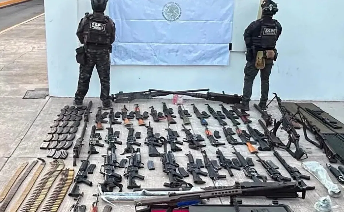 Golpe en Badiraguato: aseguran arsenal de alto calibre
