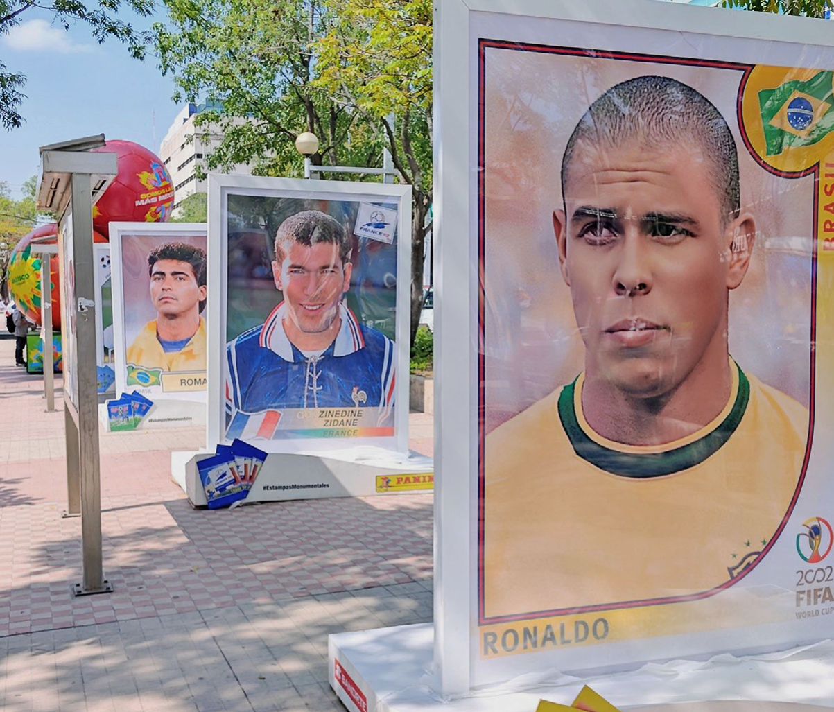 Instalan galería mundialista en Paseo Chapultepec