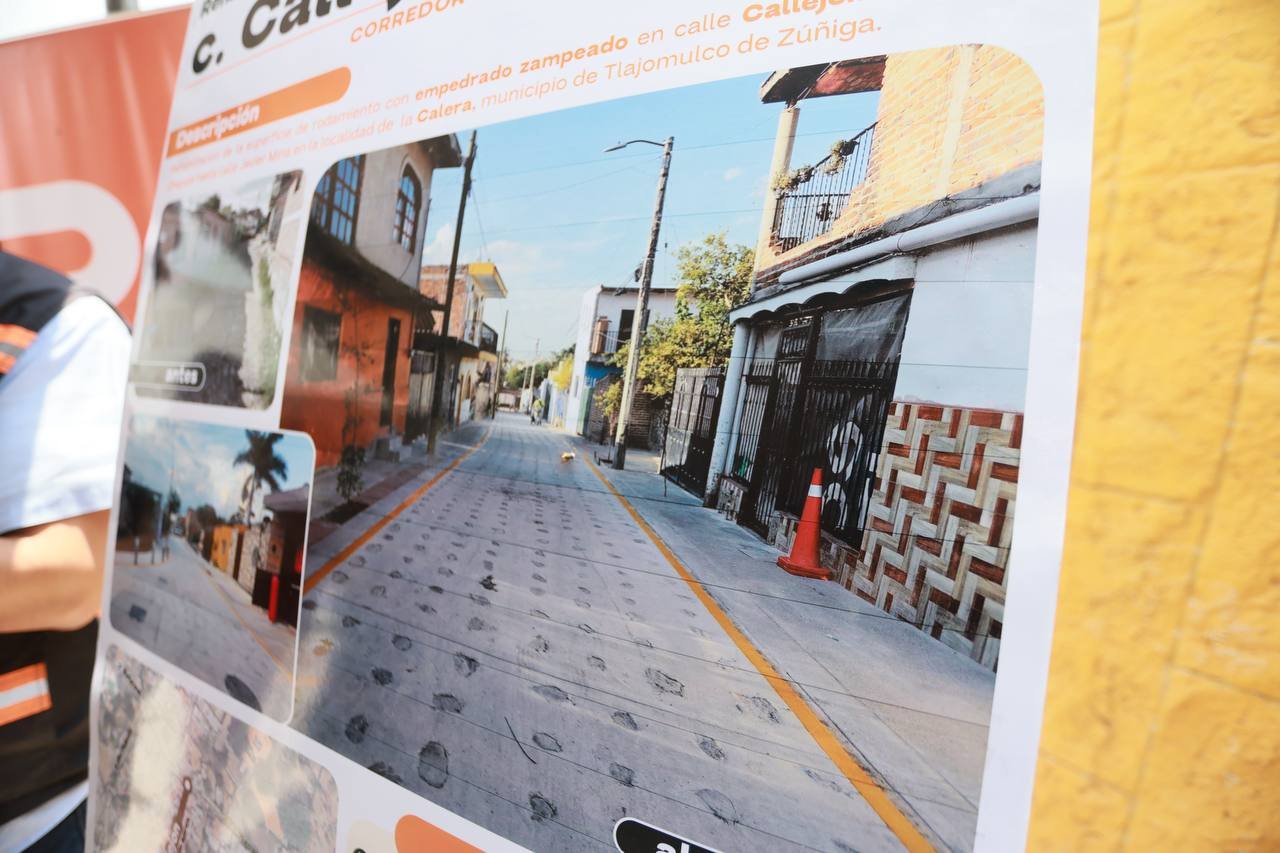 Entregan rehabilitación de la calle Callejón en La Calera