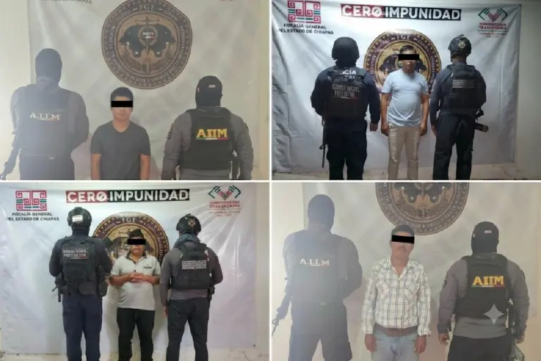 Chiapas: Rescate Heroico de Niño Víctima; Cuatro Presuntos Abusadores Detenidos