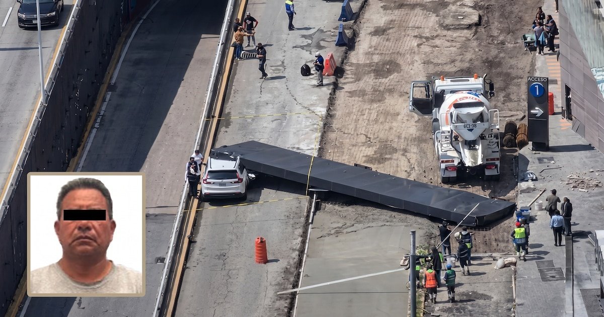 Fatal accidente en Interlomas: revolvedora derriba estructura y cobra vida