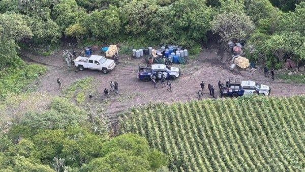 Aseguran presunto laboratorio de drogas sintéticas en Guanajuato tras operativo de seguridad