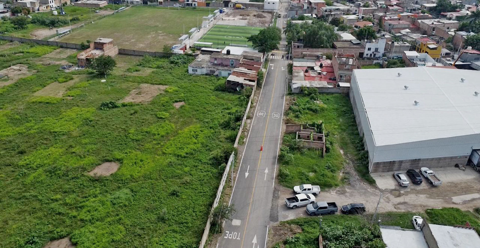 Inaugura Farías pavimentación de calles en Las Pintitas