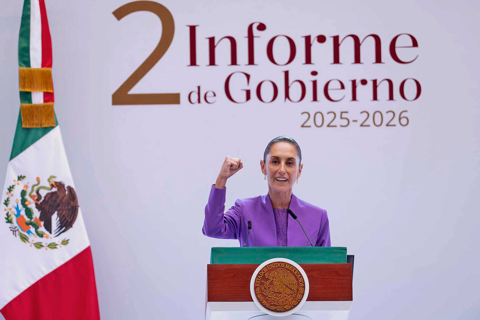 Sheinbaum defiende resultados en seguridad y economía durante su Segundo Informe