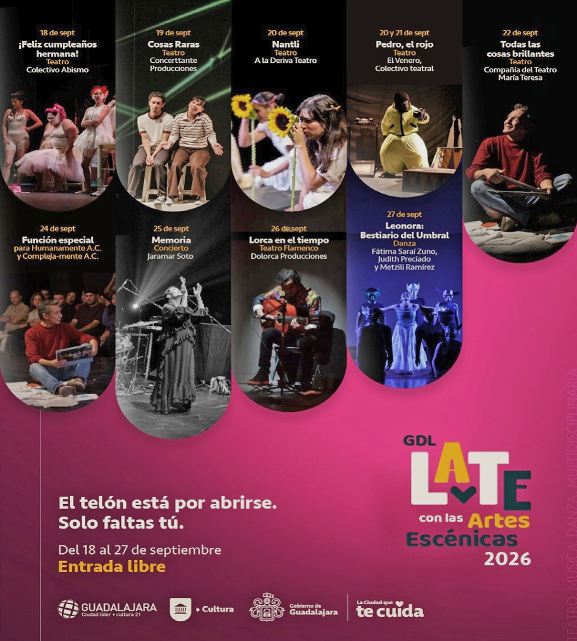 Tendrá Guadalajara segunda Muestra de Artes Escénicas