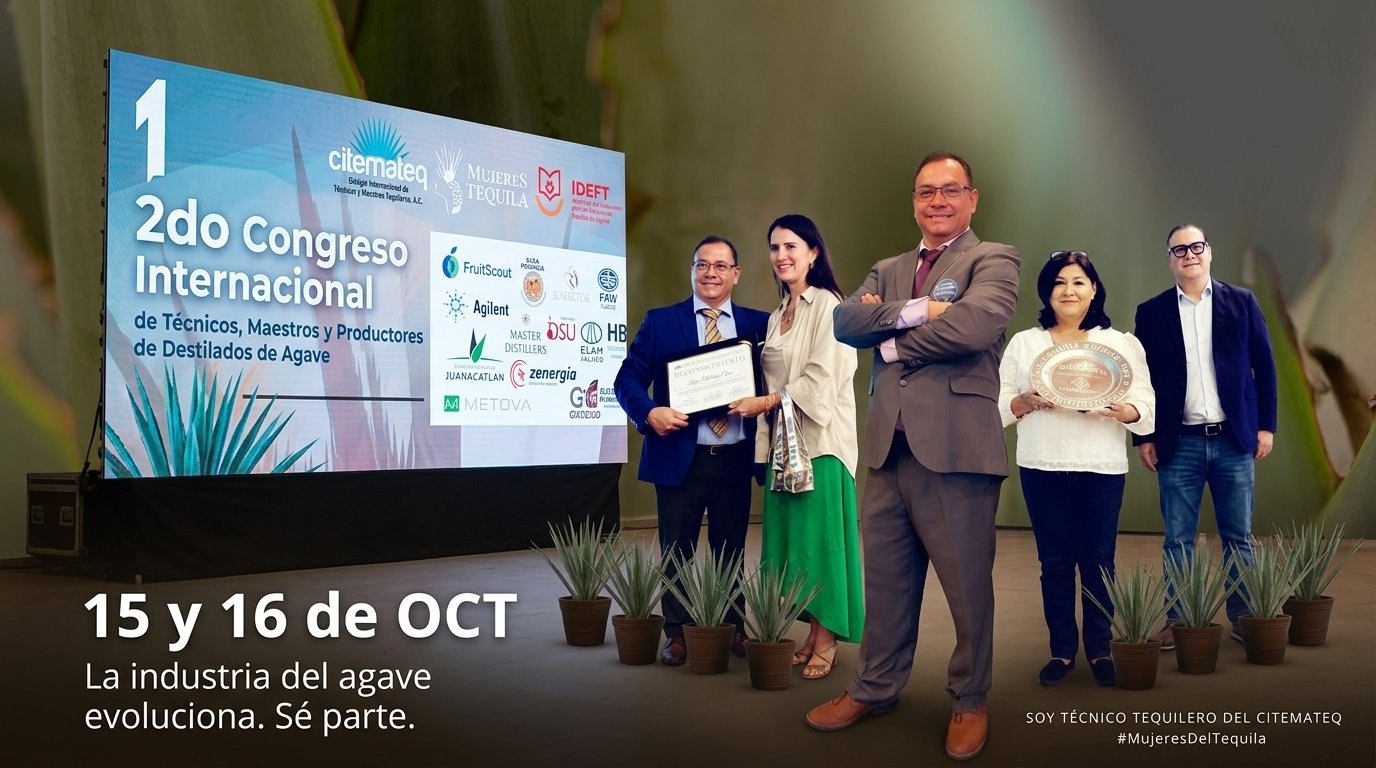 Segundo Congreso Internacional promoverá la innovación y el alcance global de los destilados de agave