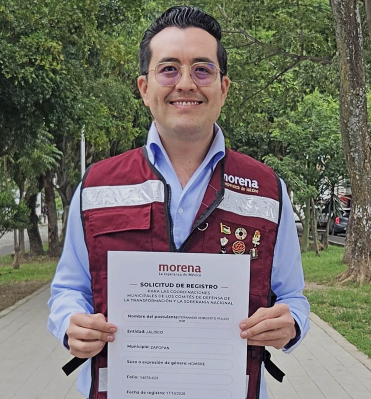 Fernando Kim se registra para coordinar la 4T en Zapopan