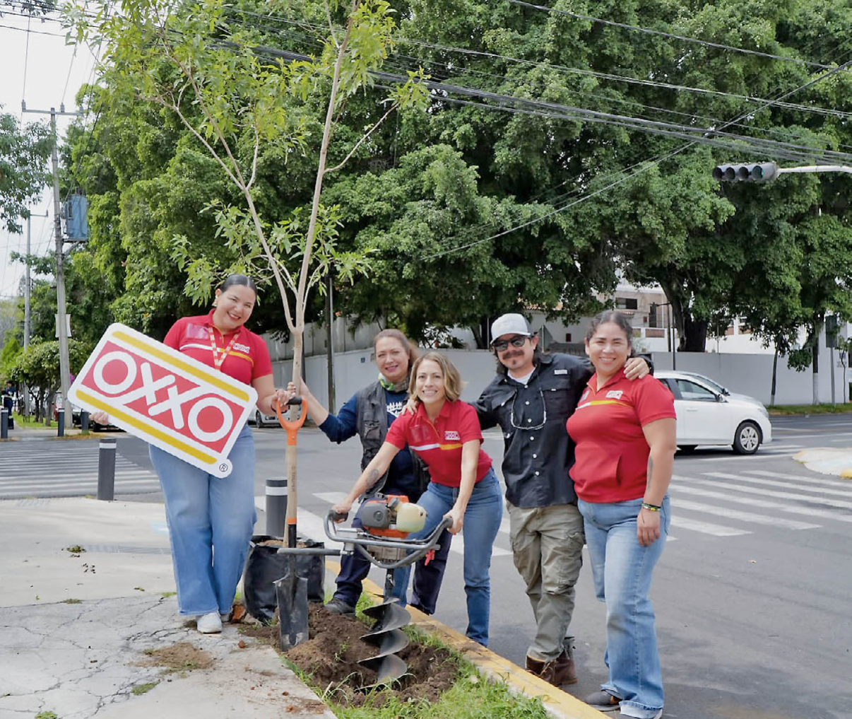 GDL planta árboles con apoyo de empresas y scouts