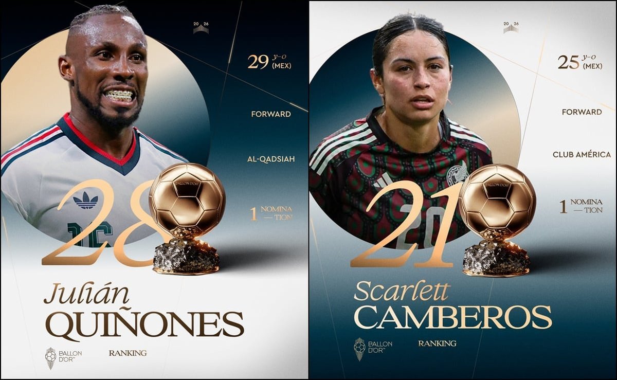 Quiñones y Camberos Hacen Historia: México Brilla en el Balón de Oro